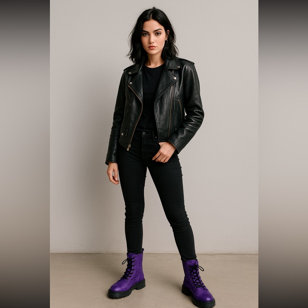 A.S.98 Airstep/Purple Combat/Italian leather/Chunky Sole